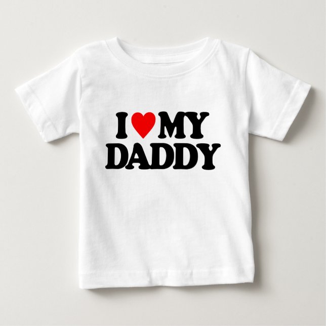 T-SHIRT POUR BÉBÉ J'AIME MON PAPA (Devant)