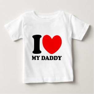 T-shirt Pour Bébé J'aime mon papa