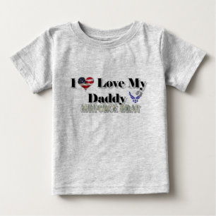 T-shirt Pour Bébé J'aime mon papa (le gosse d'armée de l'air)