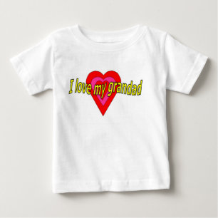 T-shirt Pour Bébé J'aime mon papy