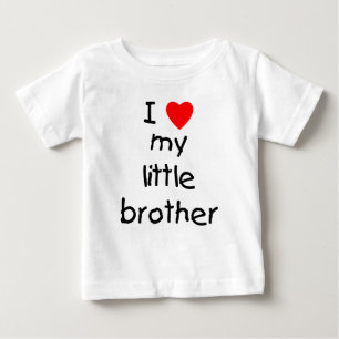 T-shirt Pour Bébé J'Aime Mon Petit Frère