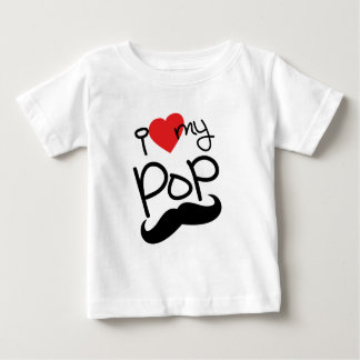 T-shirt Pour Bébé J'aime mon Romper Pop