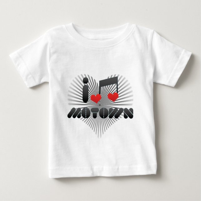 T-shirt Pour Bébé J'aime Motown (Devant)