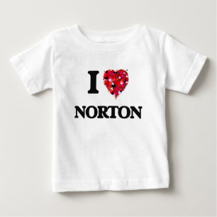 T-shirt Pour Bébé J'aime Norton