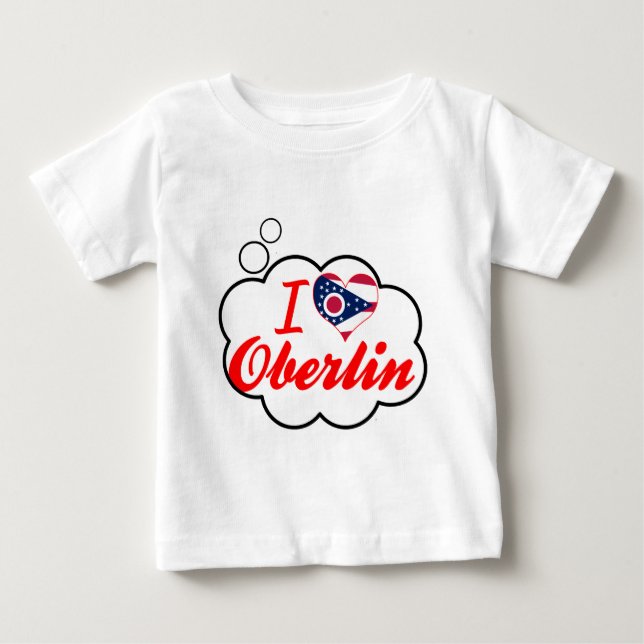 T-shirt Pour Bébé J'aime Oberlin, Ohio (Devant)