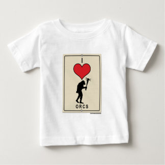 T-shirt Pour Bébé J'aime Orcs