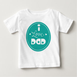 T-shirt Pour Bébé J'aime papa