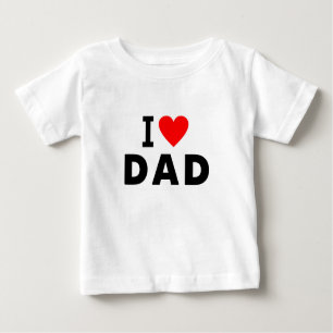 T-shirt Pour Bébé j'aime papa coeur papa message texte le père symbo