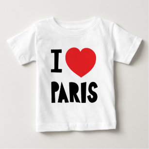 T-shirt Pour Bébé J'aime Paris