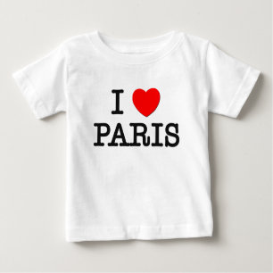 T-shirt Pour Bébé J'aime Paris
