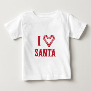 T-shirt Pour Bébé J'aime Père Noël