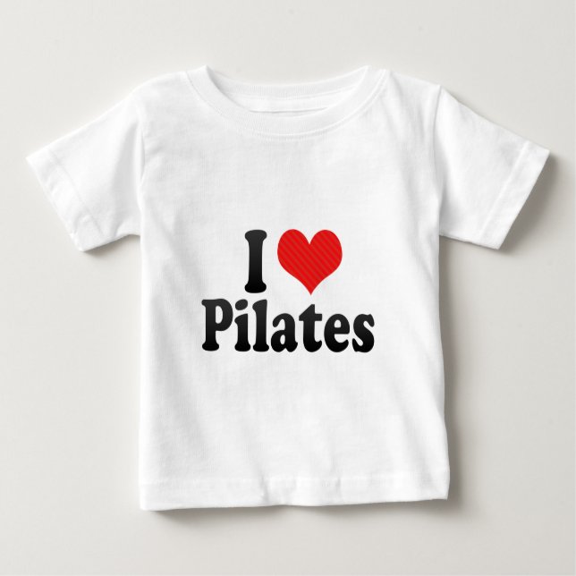 T-shirt Pour Bébé J'aime Pilates (Devant)