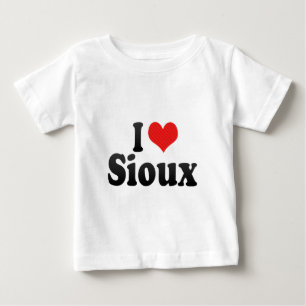 T-shirt Pour Bébé J'aime Sioux