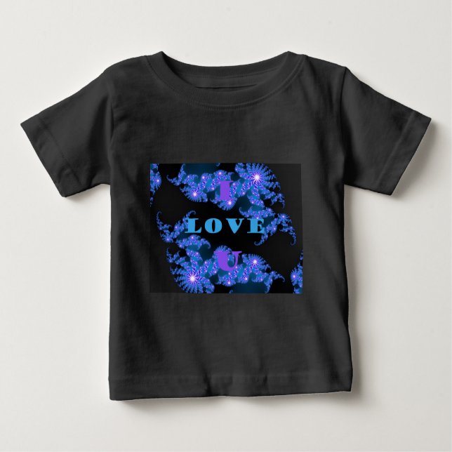 T-shirt Pour Bébé J'aime U.png (Devant)