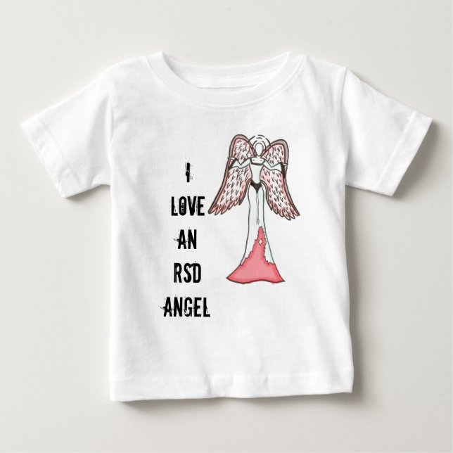T-shirt Pour Bébé J'aime un ange de RSD (Devant)