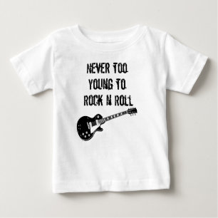 T-shirt Pour Bébé Jamais trop jeune pour basculer le petit pain de n