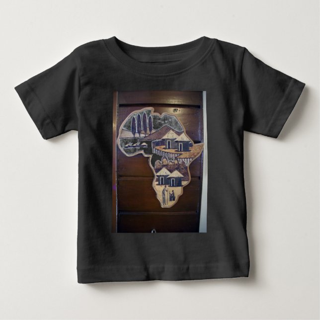 T-shirt Pour Bébé Jambo Africa Hakuna Matata. (Devant)
