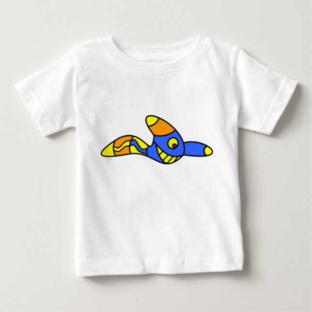 T-shirt Pour Bébé jangocréation vers drôles (Devant)