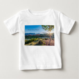 T-shirt Pour Bébé Jardin Des Dieux Arbre Sunburst Toddler Chemise
