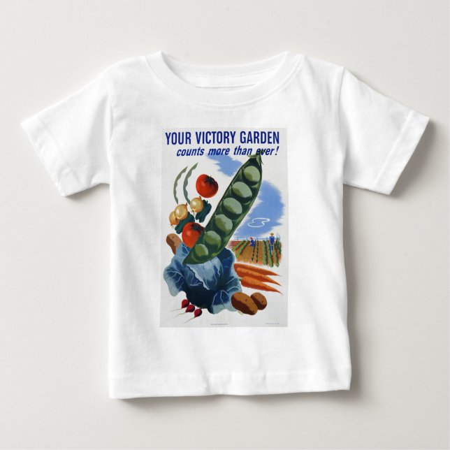 T-shirt Pour Bébé Jardin Victory (Devant)