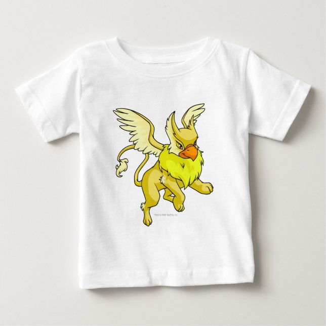 T-shirt Pour Bébé Jaune d'aire (Devant)