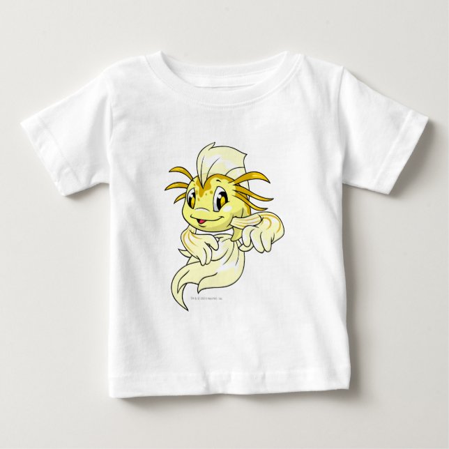 T-shirt Pour Bébé Jaune de Koi (Devant)