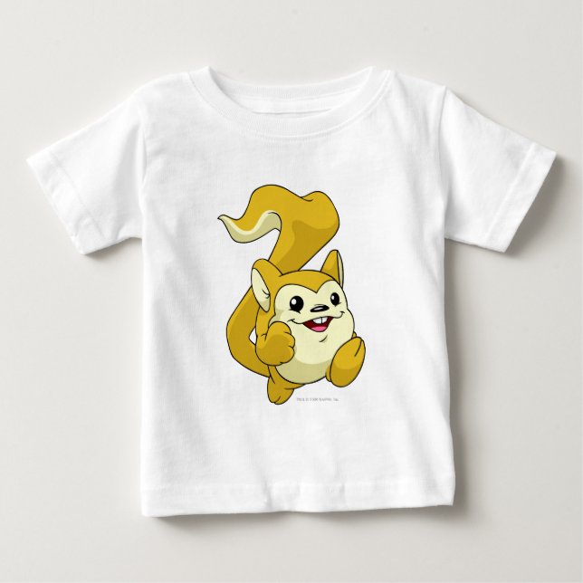 T-shirt Pour Bébé Jaune de Meerca (Devant)