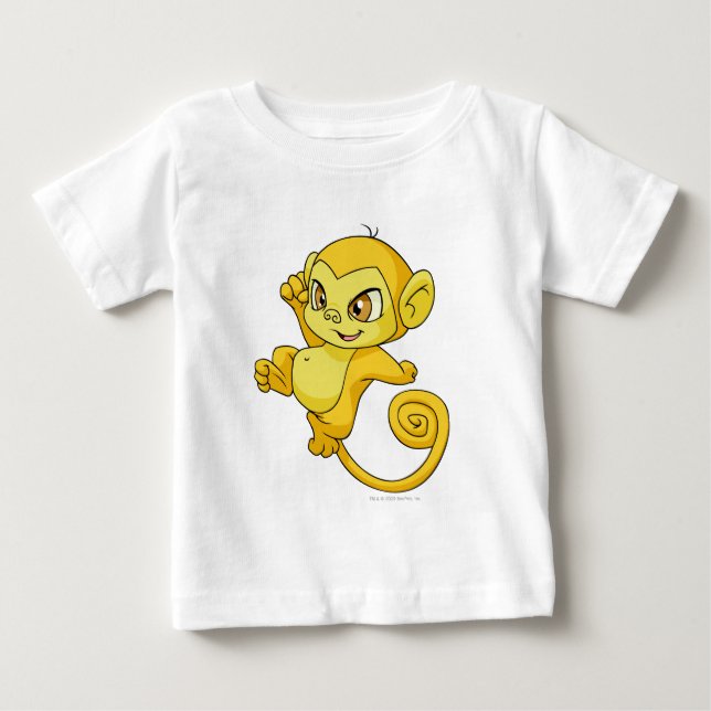 T-shirt Pour Bébé Jaune de Mynci (Devant)
