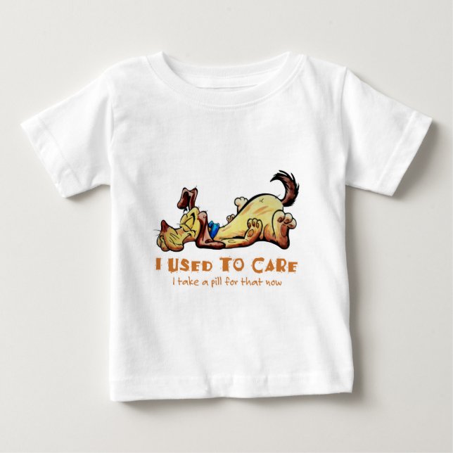 T-shirt Pour Bébé J'Avais L'Habitude De M'Occuper (Devant)