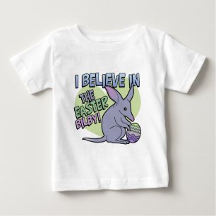 T-shirt Pour Bébé Je crois au Bilby de Pâques
