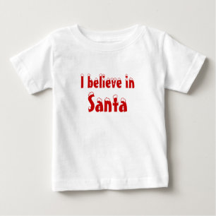 T-shirt Pour Bébé Je crois au Père Noël