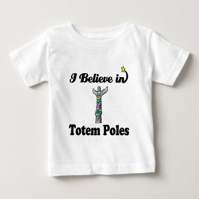 T-shirt Pour Bébé je crois aux totems (Devant)