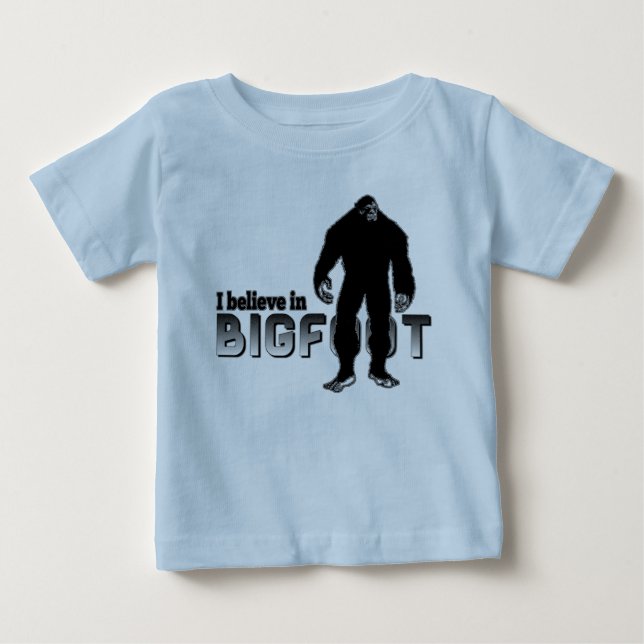 T-shirt Pour Bébé Je crois en BIGFOOT (Devant)