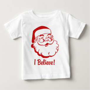 T-shirt Pour Bébé Je crois que le Père Noël