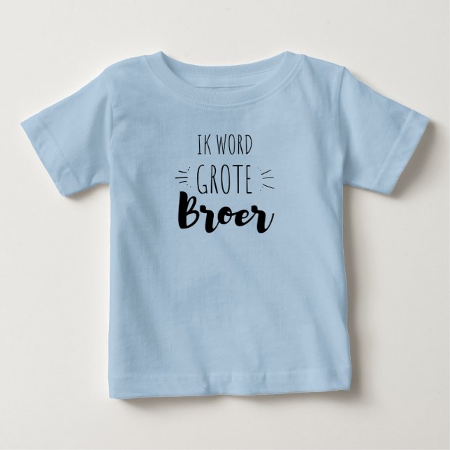 T-shirt Pour Bébé Je deviens grand frère (Devant)