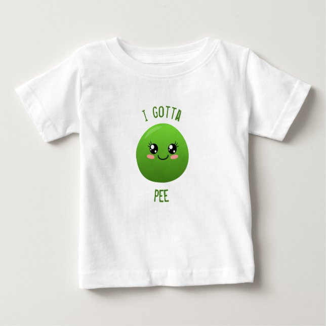 T-shirt Pour Bébé je dois pisser (Devant)