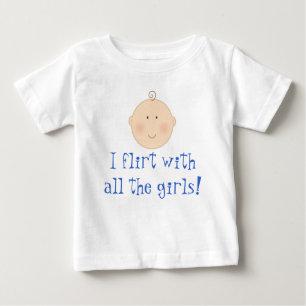T-shirt Pour Bébé Je flirte avec tout le cadeau de tee - shirt de