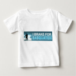 T-shirt Pour Bébé Je Freins Pour Sasquatch