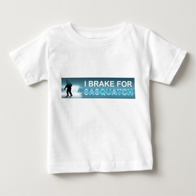 T-shirt Pour Bébé Je Freins Pour Sasquatch (Devant)