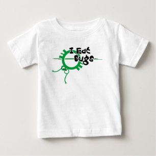 T-shirt Pour Bébé Je mange des insectes