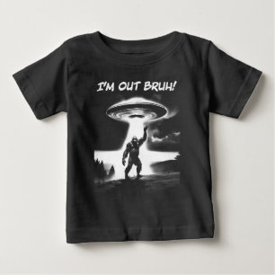 T-shirt Pour Bébé Je me casse, mec ! Bigfoot UFO pour objets sombres