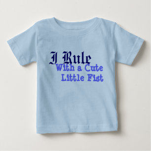 T-shirt Pour Bébé Je me règle avec un mignon petit poing