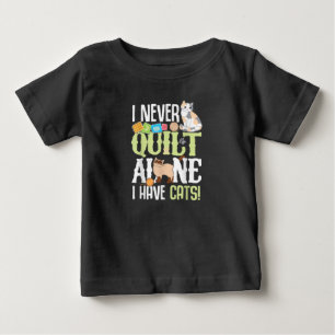 T-shirt Pour Bébé Je N'Ai Jamais Quilé Seul J'Ai Des Chats Drôle Qui