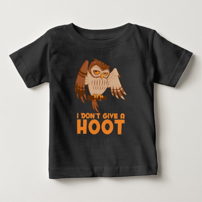 T-shirt Pour Bébé Je ne donne pas de chouette (Devant)