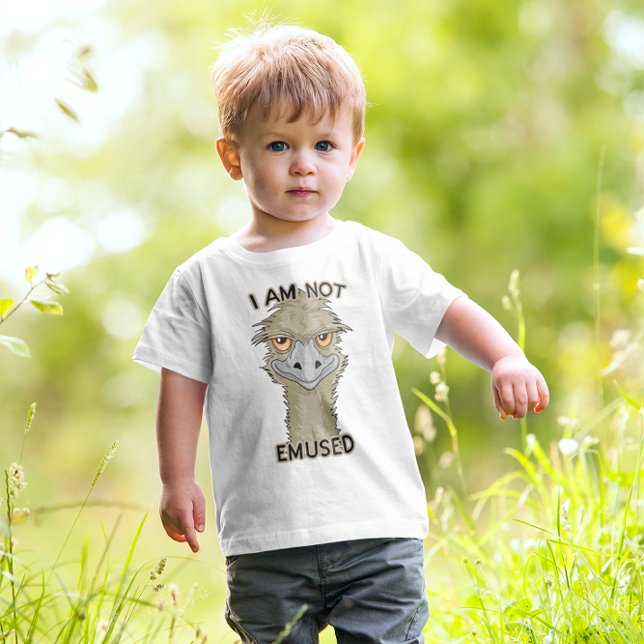 T-shirt Pour Bébé Je Ne Suis Pas Emusé Drôle Emu Pun (Créateur téléchargé)
