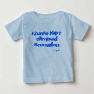T-shirt Pour Bébé Je ne suis pas monté Snowdon