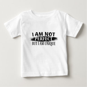 T-shirt Pour Bébé Je ne suis pas parfait, mais je suis unique