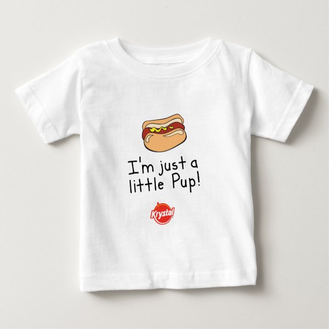 T-shirt Pour Bébé Je ne suis qu'une petite chienne ! (Devant)