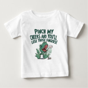 T-shirt Pour Bébé Je ne veux pas que mes joues perdent ces doigts