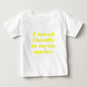 T-shirt Pour Bébé Je parle couramment dans des citations de film